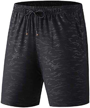 ZHI MADE Mens Workout Running Shorts Zippered Pockets 7 Inches Loose Gym Athletic Trainning Shorts with Side Pockets