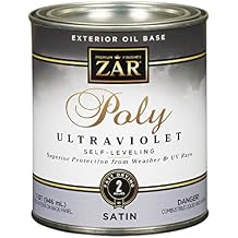 Zar Zar-34112 34112 Ultra Fast Drying Exterior Polyurethane, Satin, QT, Clear Satin