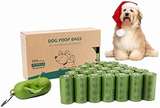 Dog Poo Bags,390 Counts 26 Rolls Large Extra Thick Dog Waste Bags with Dispenser,9x13inch,Leak-Proof,Super Strong,Lavender-Scented Pet Poop Bags for Doggy and Cats
