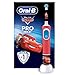 Produktbild Oral-B Pro Kids Cars Elektrische Zahnbürste/Electric Toothbrush für Kinder ab 3 Jahren, inklusive Sensitiv+ Modus für Zahnpflege, extra weiche Borsten, 1 Aufsteckbürste, 4 Sticker, rot/blau