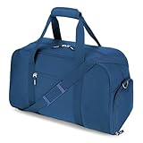 Searock 21 Inch Gym Bag with Shoe Compartment, Sports Duffle Bag for Travel, Carry On Duffel Bag, Weekender Overnight Bags for Men and Women Traveling, Navy Blue