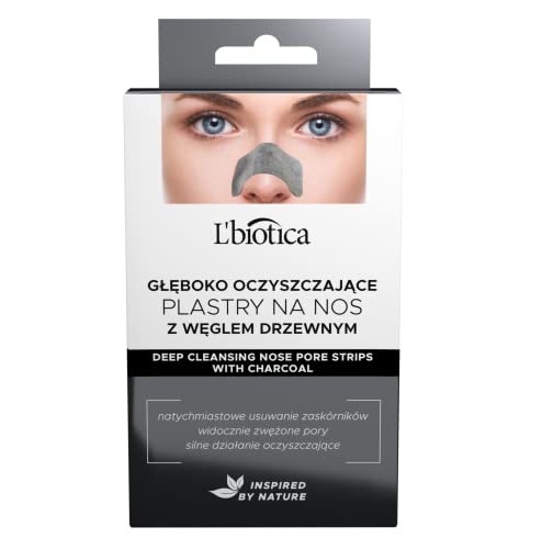 L'Biotica cleansing nose patches with charcoal 3 pairs