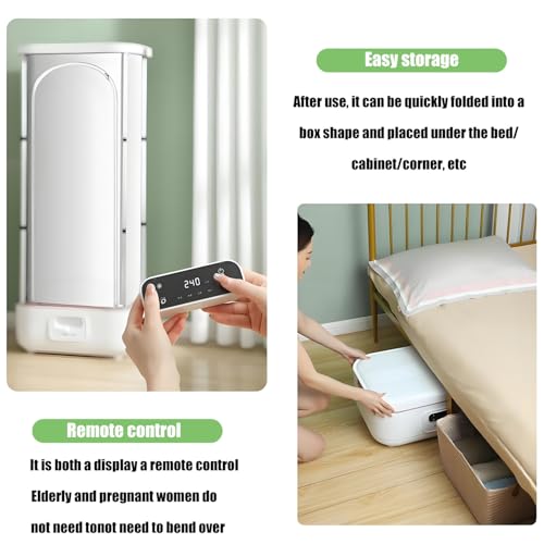 Séchoir à linge automatique pliable avec télécommande et sèche-linge vapeur efficace - 8