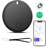 [Tracker Compatible with Android/iOS Systems] Anti-Lost Tag, Small Smart Tag, Item Finder Tracking for Keys, Luggage, Suitcase, Wallets (Black-1)