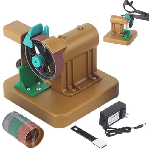 Afilador de Tijeras con Anillos de Arena, Afilador Profesional de 48W para Tijeras de Peluquería y Peluquería, Tijera de Costura a Medida, Navajas de Cocina y Bolsillo