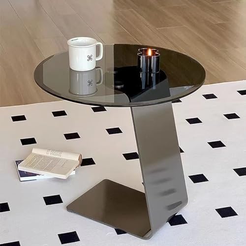 Mesa auxiliar en forma de C para cenar en el sofá cómodamente sin volcar vasos