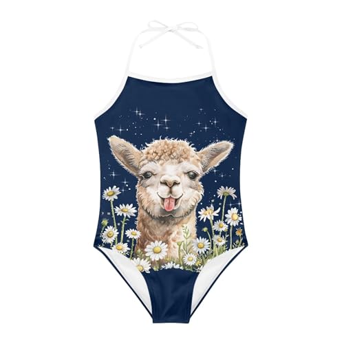 Classical Girls Bathing Suit Halter Adjusted one Piece Swimwear Comfortable fit Beach Sport Swimsuits for Girls