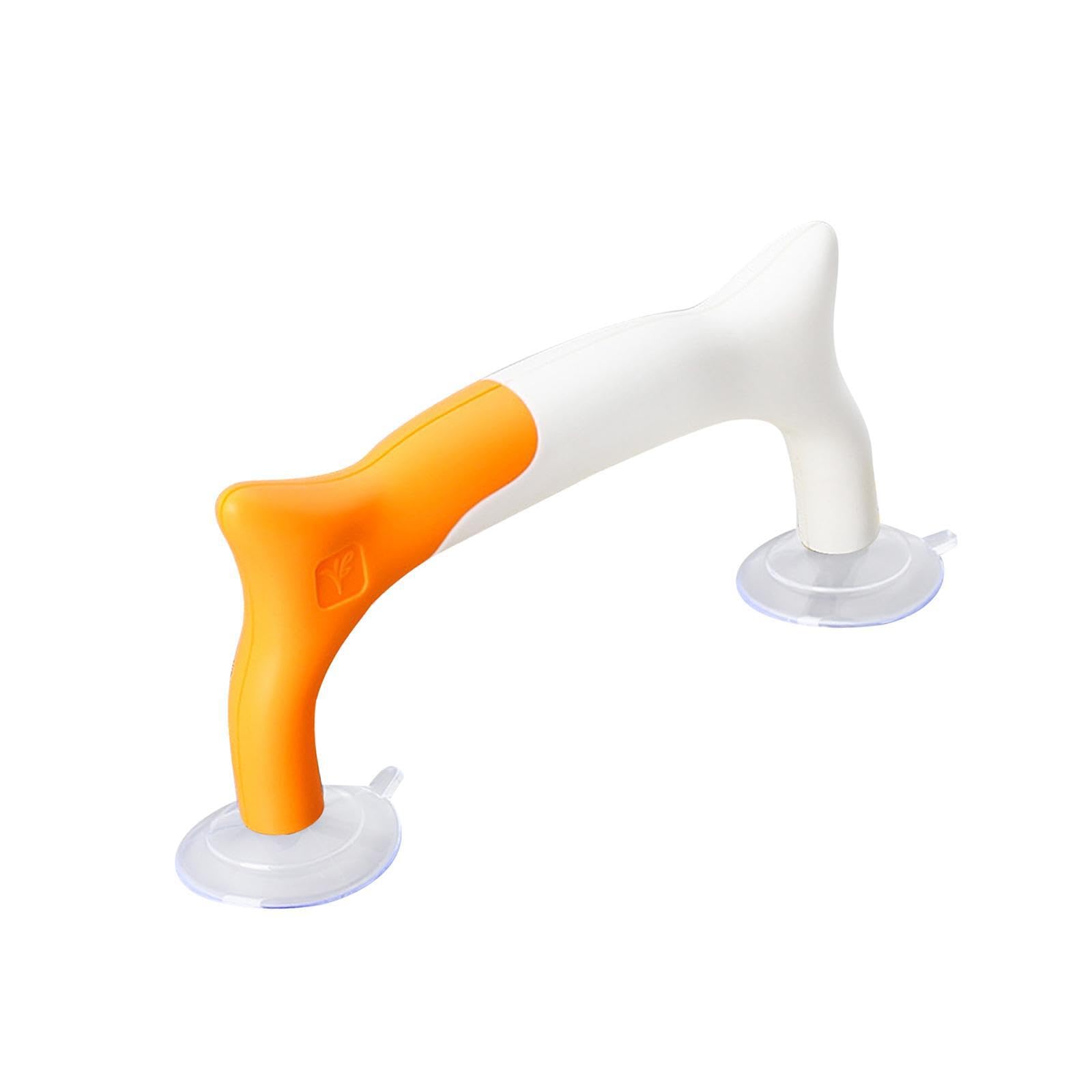 AMSLSIU Suction Sewing Handle With Suction Cups Ruler Handle Portable Tool Excellent For Quilting And Crafting Projects Stability Template Ruler DIY Sewing, Yellow White, 18x7.8cm
