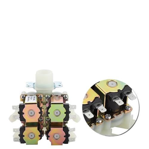 Vanne solénoïde N/C 12V DN20 G3/4 électrovanne eau 1 entrée 4 sorties - 5