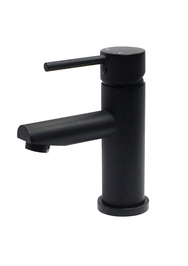 Robinet de lavabo anti-trace noir mat mitigeur en laiton de salle de bain classique