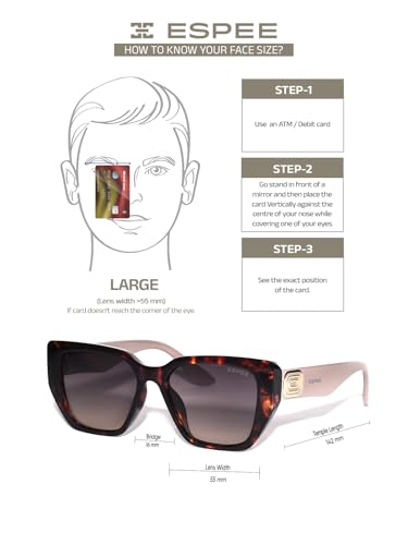 Image of ESPEE Sunglass | 100% UV Protected | Gradient | Women | Large | Butterfly
