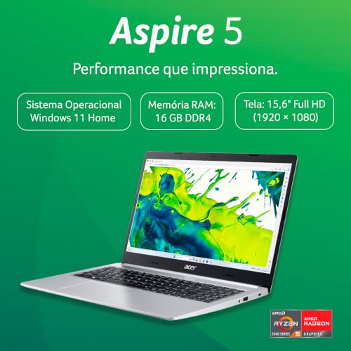 Acer Aspire 5 Notebook 15.6" AMD Ryzen 5 512GB SSD 16GB
