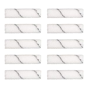 Harris 102012203 Serieus Goede Muren & Cilings Mini-Rollenhülse, 10 x 4 mittelgroßer Flor, 10 Stück, Wit, 4in