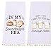 LXOMILL Sourdough Gifts for Women, Funny Kitchen Towels Set of 2, Sourdough Starter Gifts for Bakers, Bread Baking Dish Towels, Cute Kitchen Decor