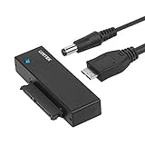 Unitek USB 3.0 to SATA III Hard Drive Adapter Converter Cable for 2.5 3.5 Inch HDD/SSD Hard Drive Disk and SATA Optical Drive with 12V/2A Power Adapter, Support UASP