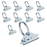 Eapele 10pcs Steel E-Track O Ring Tie-Down Anchors, Secure Cargo in Enclosed/Flatbed...