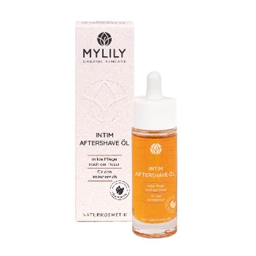 MYLILY Olejek intymny po goleniu, zapobiega powstawaniu pryszczy i oparzeń po goleniu, delikatne golenie i pielęgnacja intymna, 30 ml