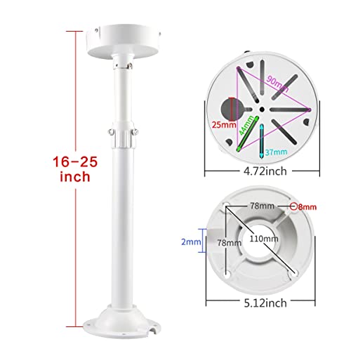 Compcctv Security Camera Mount Bracket, Dome Camera Mount Universal Camera Wall Mounting Bracket/Ip Camera For Cctv Security Camera, I Type (16-25 Inch) #TOP1