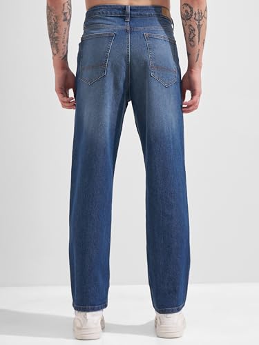 Image of Highlander Men's Straight Relaxed Fit Jeans | Stretchable | Everyday Comfort & Style| Jeans for Man|Premium Cotton Blend