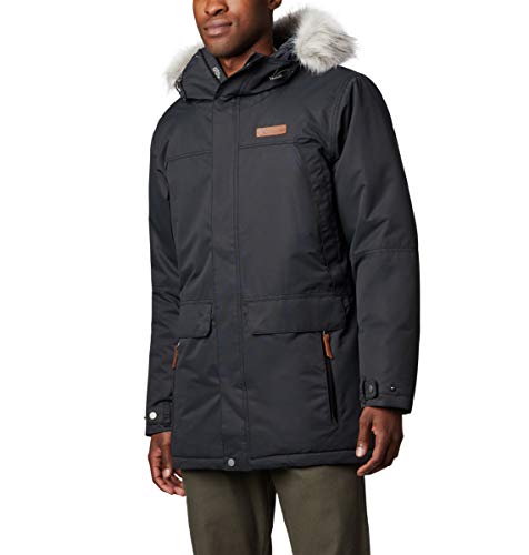 Columbia Men's South Canyon Long Down Parka, Waterproof & Breathable, Medium, Black