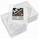 WestonBoxes A4 Clip Lid Box, Oversize Storage Containers for A4 Paper, Documents, Stationery, Art & Craft Supplies, Organise & Store Games, Toys, Models Transparent Plastic (Clear, Pack of 5)