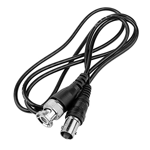 BRIEFCEC CCTV Câble BNC, Video DC Power Connecteur BNC Vidéo 1 Mètre Câble Surveillance, BNC Mâle à Femelle Connexion Câble pour CCTV Caméra DVR Système de Sécurité Surveillance (1M Câble, 1Pièces) Cover