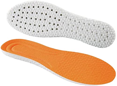 Image of Shock Absorption Insoles, Breathable Shoe Inserts, Arch Support Shoe Insoles, Elastic Insole, Heel Cushioning, for Women Men (41-42, ORANGE)