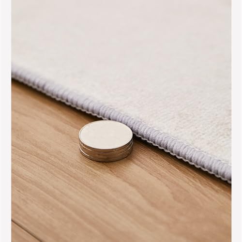 Tapis de salon facile à nettoyer pour grands passages gris