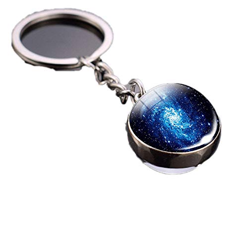 Solar System Planet Keychain Galaxy Art Picture Cabochon Glass Ball Key Chain #TOP30