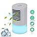 Produktbild Mobile Klimaanlage Mini Luftkühler Air Cooler Klima Anlage Mini Air Verdunstungsgerät Persönliche Klimawürfel Mini klimageräte für zimmer, Luftbefeuchter mit 2 Timer 3 Geschwindigkeiten 7 Farben LED