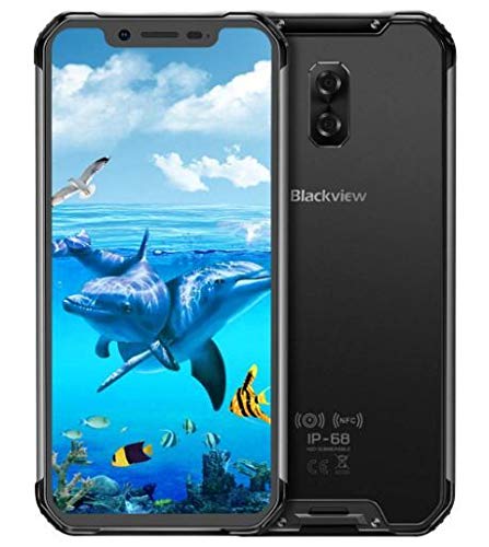(2019) Blackview BV9600 Pro 4G Smartphone Resistente, Helio P70 6GB + 128GB, Android 9.0 Móvil Todoterreno IP68 Antigolpes, 6.21’’ FHD + AMOLED, Dual SIM, NFC, 16MP + 8MP, Carga Inalámbrica Negro