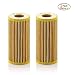 2 Pcs 06L-115-562 06K 115 562 HU6002z Engine Oil Filter Fit for VW Passat Audi A3 Cabriolet Golf R Beetle 1.8T VW Golf 1.8 TSI 2016 VW GTI 2014 1.8T TSI Jetta