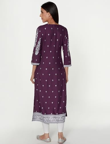 Image of BIBA Women Viscose A Line Printed Kurta