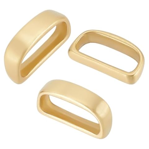 BENECREAT Solid Brass Belt Loop Keepers Cover