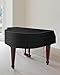 TINDTOP Thickened Grand Piano Cover, Thicken Cotton Lining Baby Piano Cover, Waterproof Washable Soft Bordered Decorated Full Triangle Piano Protective Cover