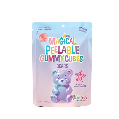 Cubos gomosos pelables oso 5 oz 6 unidades miniatura 3