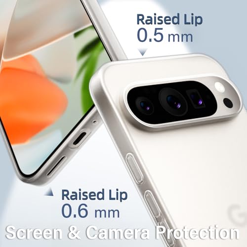 Image of X-level for Google Pixel 9 Pro XL Case, Extra Slim 0.3 mm Thin Translucent Matte Finish Soft Phone Cover, Anti-Scratch Shockproof Case for Google Pixel 9 Pro XL, Translucent White