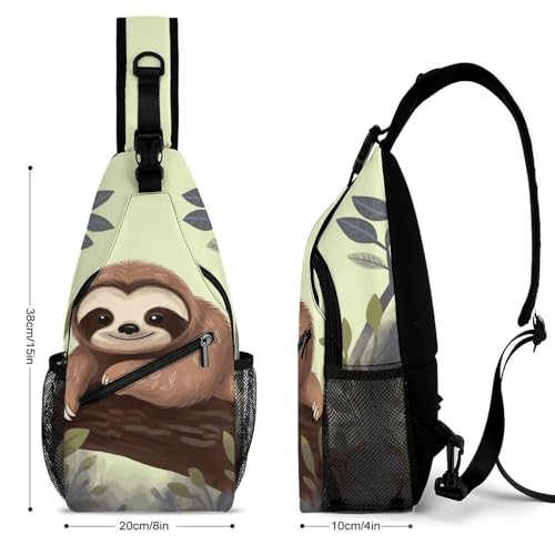 Bolso tipo sling, cruzado, deportivo y casual para día miniatura 2