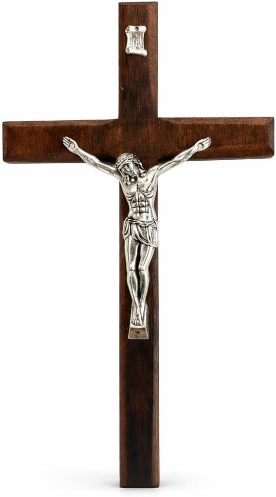 MGXJXPY Catholic Crucifix Wall Cross Wood Decor Decoration Baptismal Gifts
