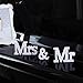 IronBuddy Mr Mrs Sign Letters 3D White Wooden Letters Decoration Wooden Mr and Mrs Letters for Party Wedding Table Decoration Photo Props (White)