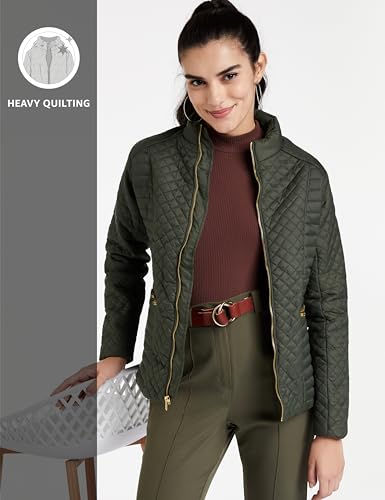 Image of Amazon Brand - Eden & Ivy Women's Polyester Regular Fit Quilted Puffer Jackets