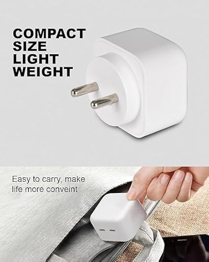 Image of Original 35W Dual PD 3.0 GaN USB-C Port Compact Power Adapter Plug Fast Wall Charger Adapter and Type- c Cable Compatible for iPhone 15 Charger, 15 Pro Max / 15 Plus, MacBook (DEC95)