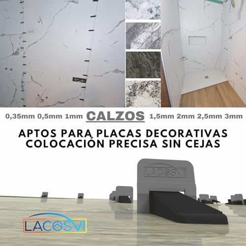 Miniatura 7 de Clips Niveladores De Piso Y Azulejos De 1.5mm, De Ancho Incluye 1000 Piezas Separadoras De Junta, Sistema De Nivelación Sin Labios Para Profesionales Del Alicatado Y Bricolaje Color Blancas 1.5mm