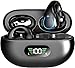 CoolJumper Auriculares Oreja Abierta Bluetooth 5.4, Auriculares Inalambricos Bluetooth, Cascos con micrófono Incorporado, Reproducción de 40H Pantalla LED