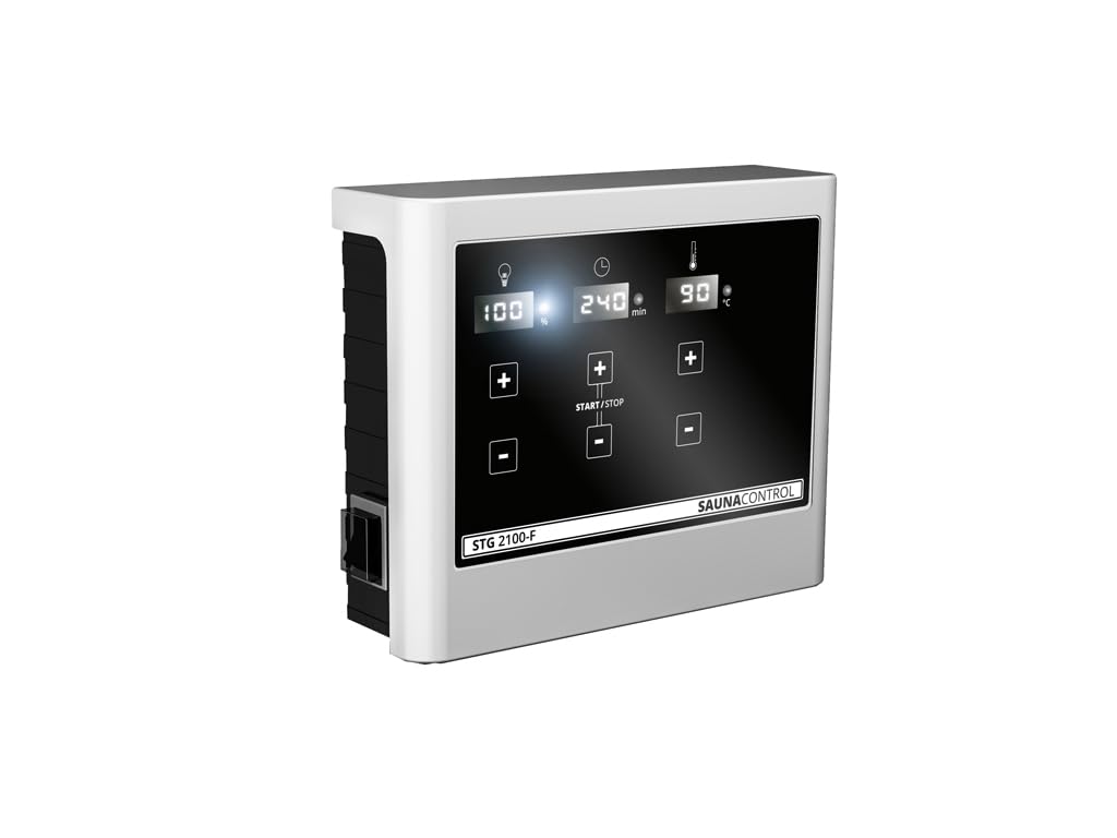 Karibu Gartensauna 195,6x189,9x212,4cm Fichte bronzierte Glastür 2 Liegen Fronteinstieg Massivholz 9kW Saunaofen EXT. Steuerung Saunasteine 2-4 Personen Boden