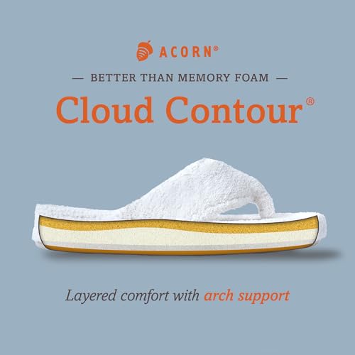 Acorn String spa pour femme avec chaussons en mousse à mémoire de forme de qualité supérieure, bleu poudré, 42/44 EU – vue 7