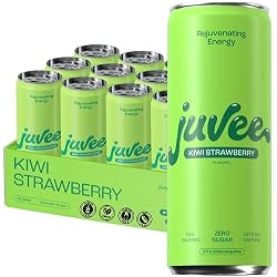 Juvee Energy Drink 0 Sugar 5 Calories (Pack of 12) (KIWI STRAWBERRY)