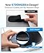 Afterplug Stick-On Mouse Holder for Laptop, Adhesive Storage Pouch Compatible with Logitech Anywhere, Pebble & Pop, Magic Mouse 1 & 2, Black