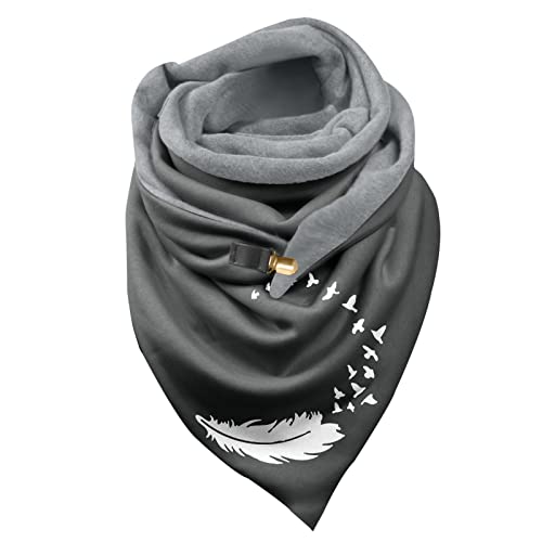 PañUelos Mujer Gorda, Bufanda Bohemia Femenina con DiseñO De Plumas Elegante Chal De Invierno Y CáLido Accesorio De Moda VersáTil para Ocasiones