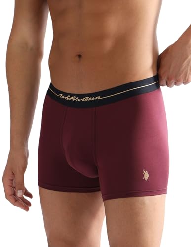 Image of U.S. Polo ASSN. Men PT004 4 Way Stretch Premium Lyocell Sustainable Underwear Trunks -Pack of 1